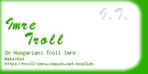 imre troll business card